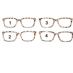 Pair Eyewear Larkin Magnetic Toppers Black Orange Cat Print